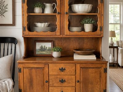 Solid Wood Hutch/Buffet