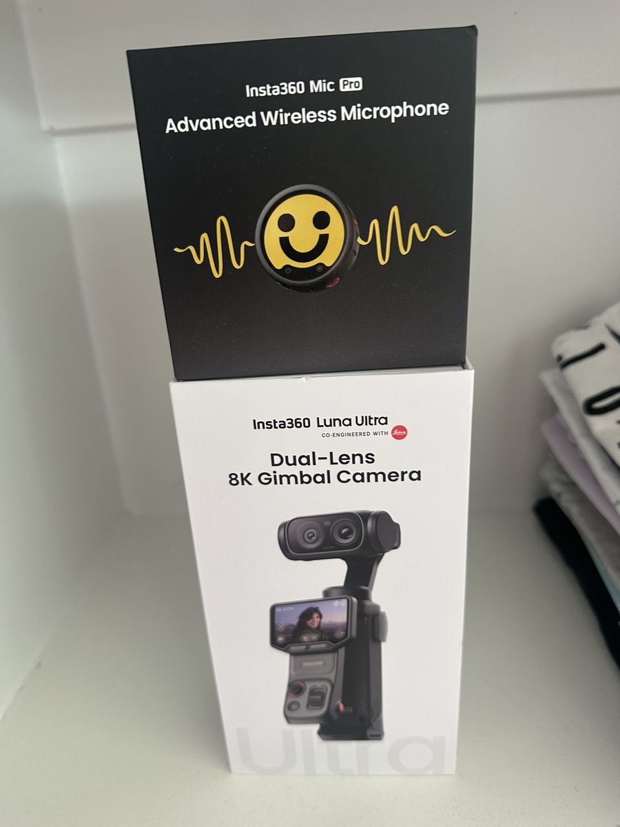 Like-New Insta360 Luna Ultra 8K Gimbal Camera + Mic Pro Bundle