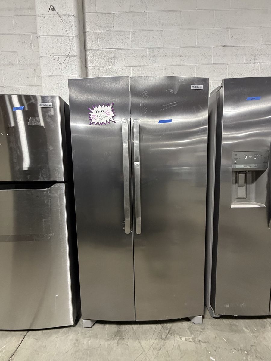 BIG SAVINGS! BRAND NEW SIDE BY SIDE FRIDGE 26CF