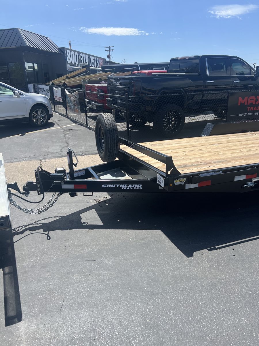 Newer 16 feet 7500 per axle car hauler trailer with ramps