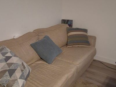 pull out bed/couch cozy Beige Fabric