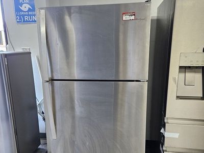 Whirlpool Stainless Steel Top Freezer Refrigerator UsedGood Condition