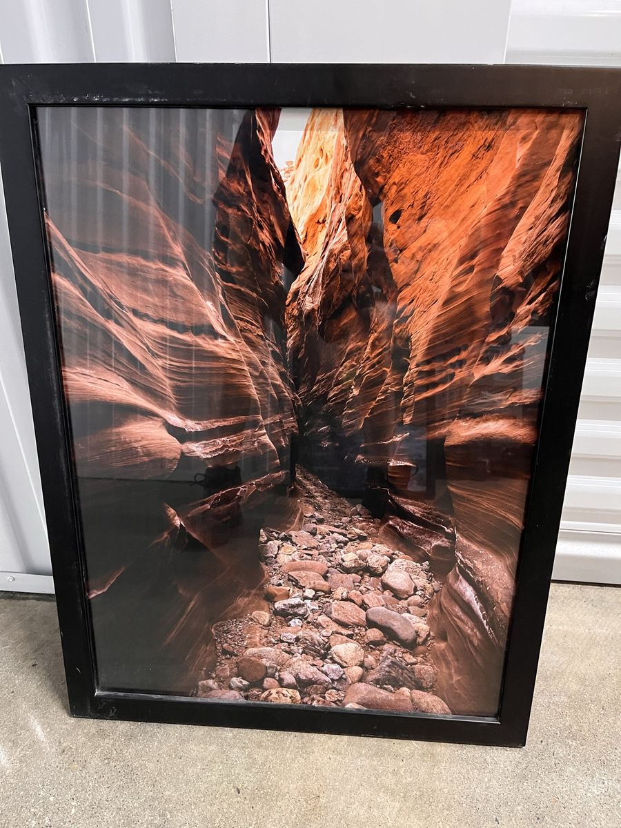 Framed Canyon Photography Print Wall Art Home Decor