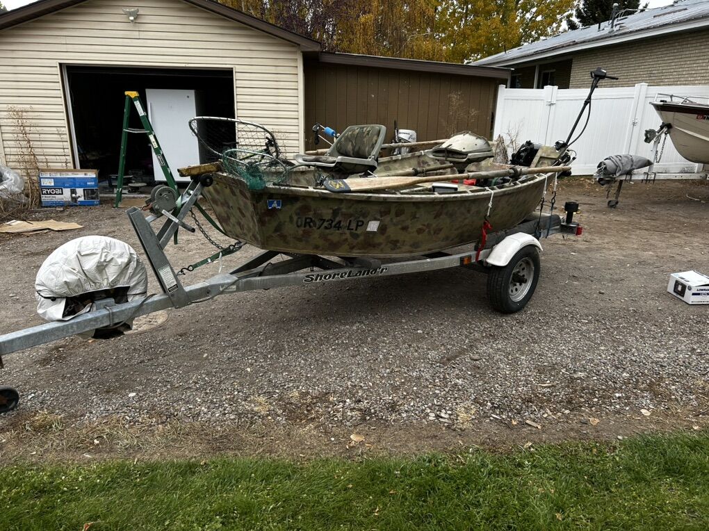 1980 Koffler 12ft Aluminum Drift Boat + Trailer