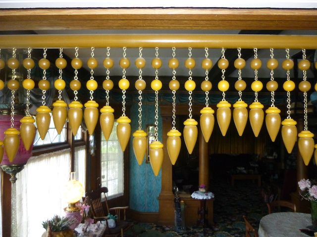 Decorative Wooden Door Curtain/Portieres for Homes Built 1890's-1940's