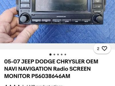 Jeep, Dodge, Chrysler navigation/radio
