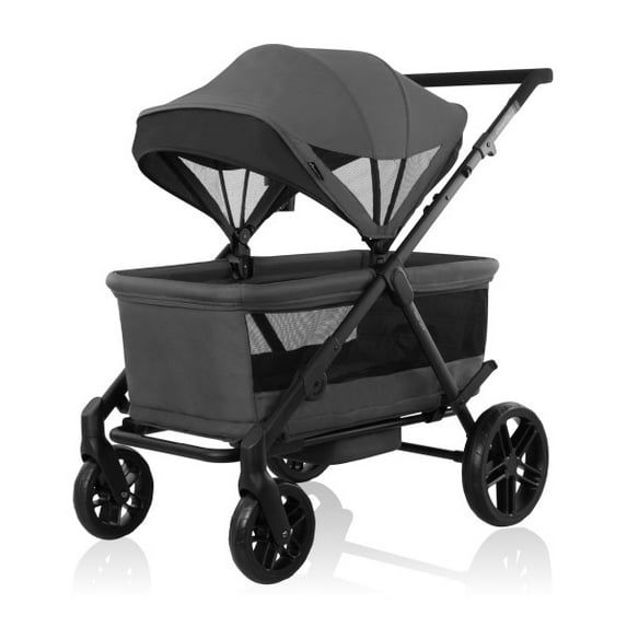 New - Evenflo Omni Crew Stroller Wagon - 3-in-1 / Oyster Gray