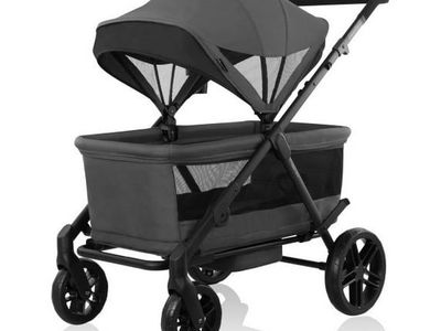 New - Evenflo Omni Crew Stroller Wagon - 3-in-1 / Oyster Gray