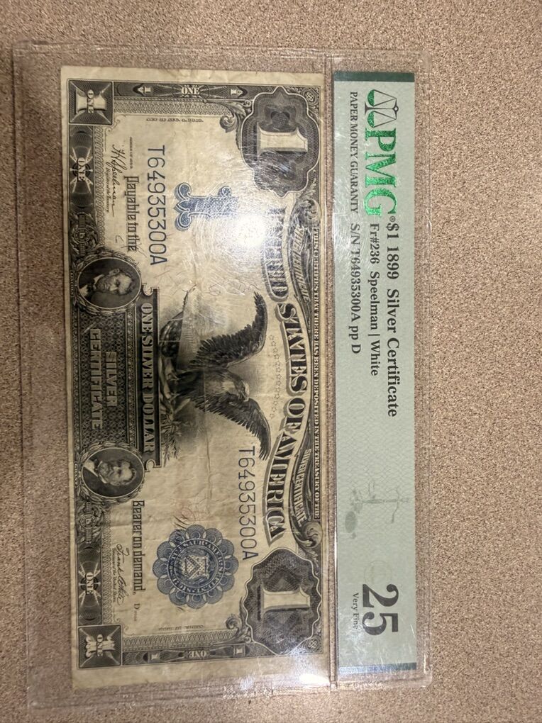 1899 Silver Certifacate Black Eagle