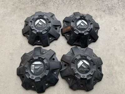 Fuel Off-Road CAP M-542/CAP M-447 Black Wheel Center Caps Set of 4, Used