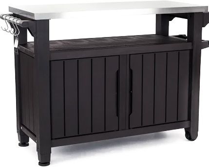 Outdoor Patio BBQ XL Kitchen Prep Stainless Steel Top Entertainment food center furniture New in Box
