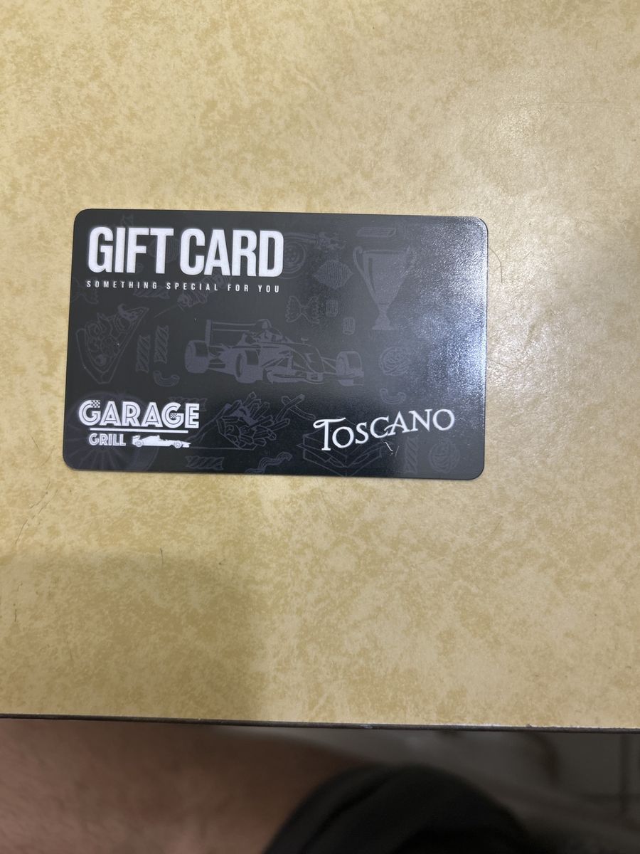 Gift card Garage Grill 150$ for sale