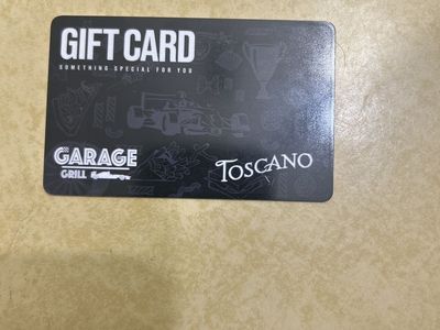 Gift card Garage Grill 150$ for sale