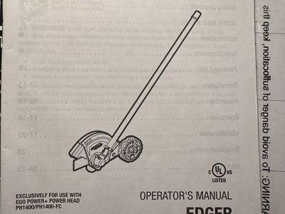 Edger EGO for lawns like new