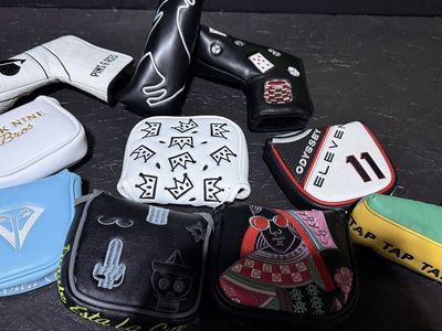 Assorted Golf Putter Head Covers - Odyssey Eleven, Back Nine Bros, Pins & Aces, Custom Designs
