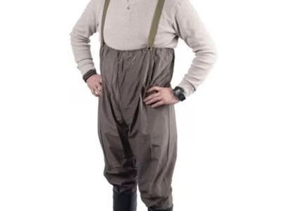 New Stansport Men's Waterproof Fishing Waders with Stocking Feet - Adjustable Straps, Inside Storage Pocket, Waist Cinch