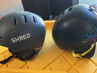 2 snowboard/ski helmets