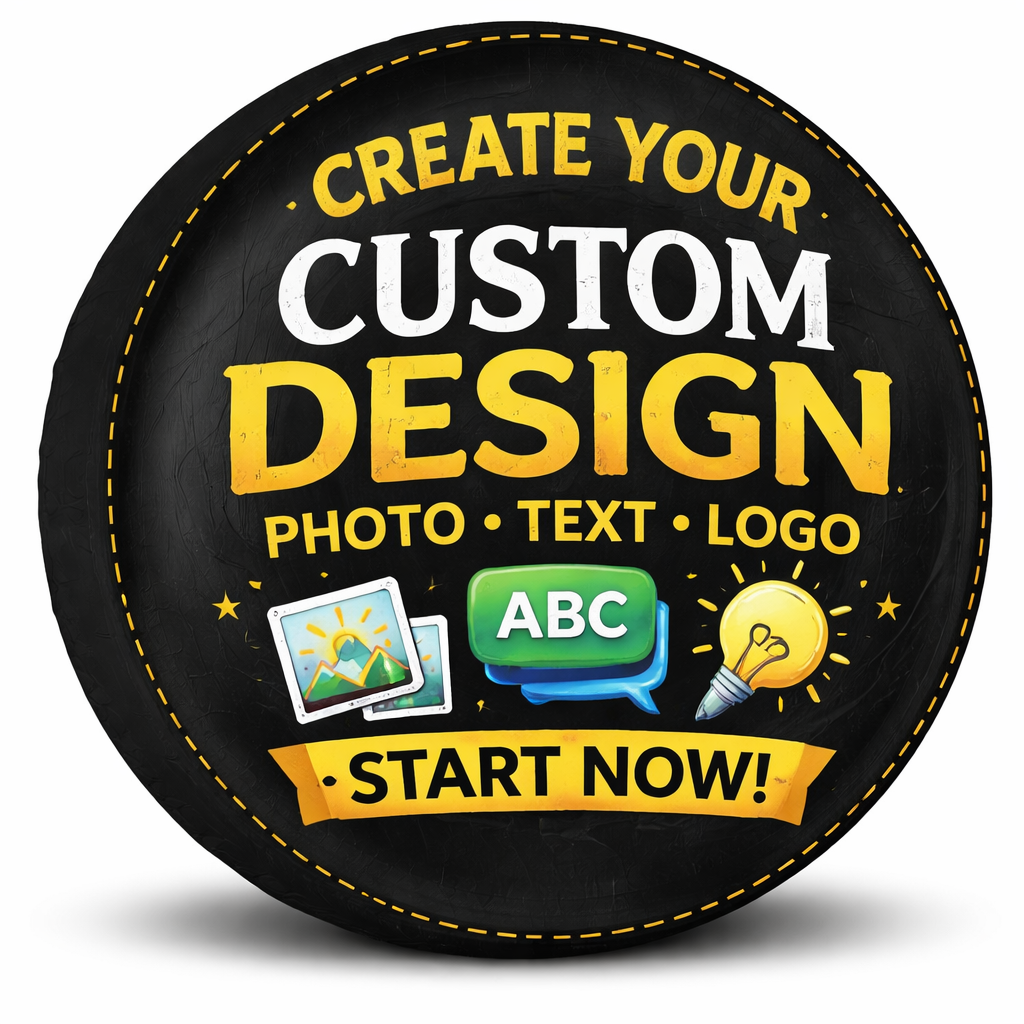 Custom Tire Covers – Personalized for Jeeps, Broncos, RVs, Campers & Trailers