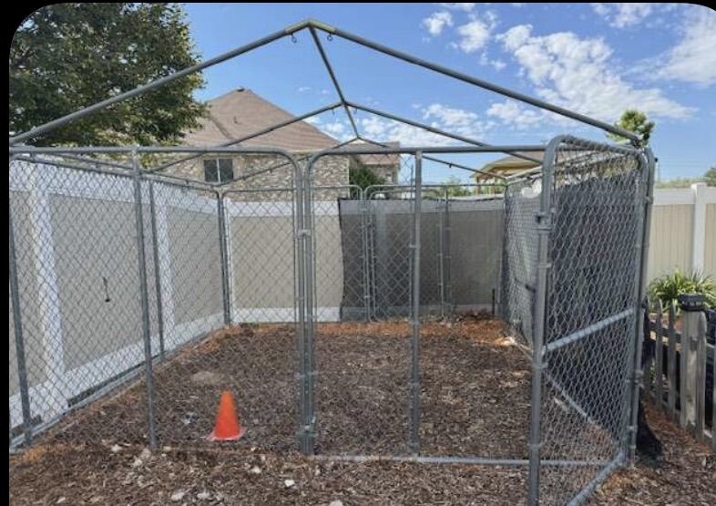 12x12 Dog Run With Canopy Topper