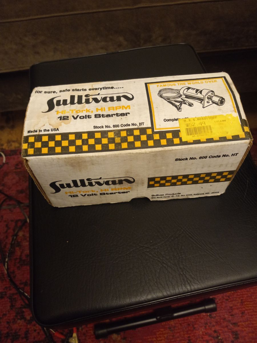 Sullivan S-600 Model airplane starter (half price)