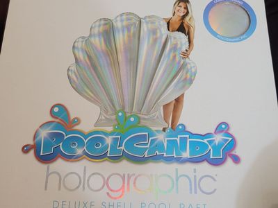 deluxe shell color changing pool raft