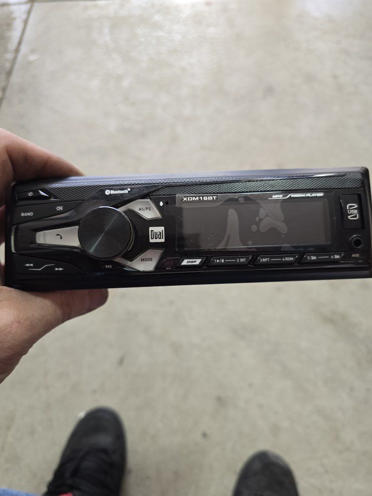 DUAL XDM16BT Bluetooth deck car stereo Like new missing wiring harness
