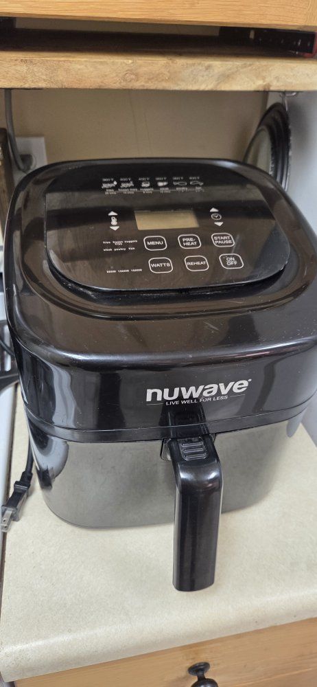 NuWave Black Digital Air Fryer with Removable Basket Insert