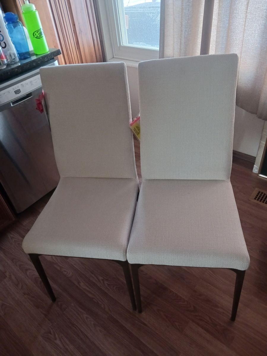 New padded chairs