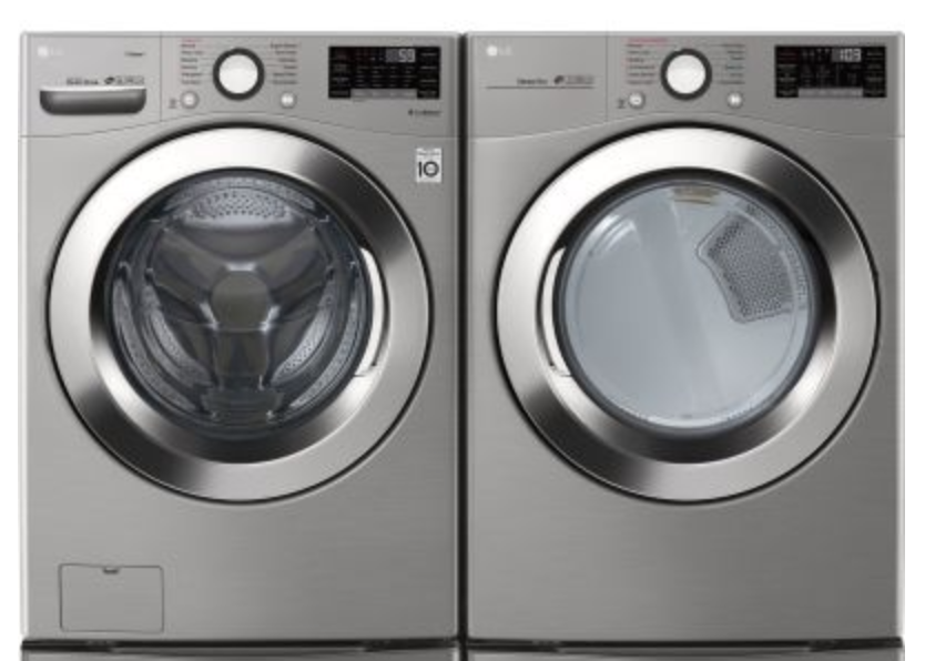 LG Washer/Dryer Set - Front load washer- Ultra Large Capacity - Graphite Steel - Perfect Condition