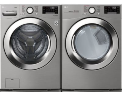 LG Washer/Dryer Set - Front load washer- Ultra Large Capacity - Graphite Steel - Perfect Condition