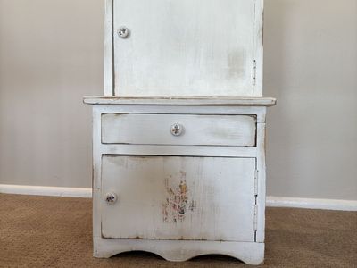 White wooden cabinet