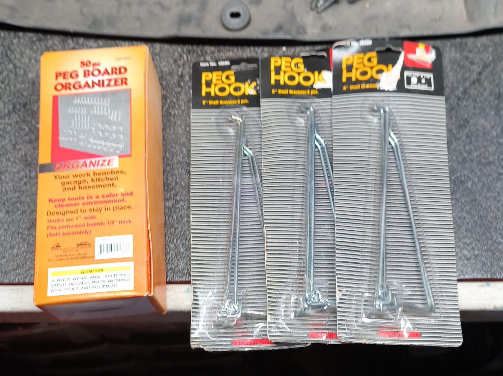 Pegboard Hangers etc 69 Of Each One Price New Never Used