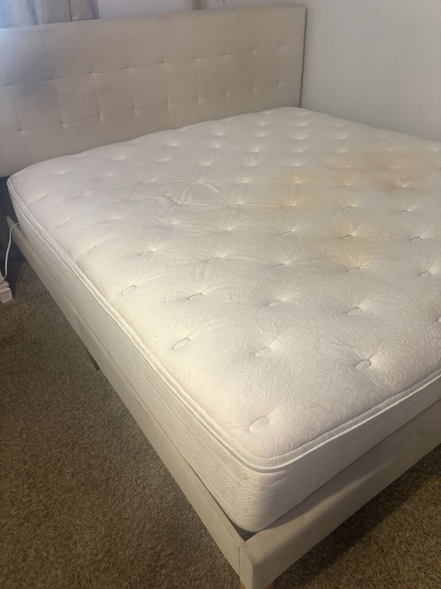 King size Beautyrest and bed frame