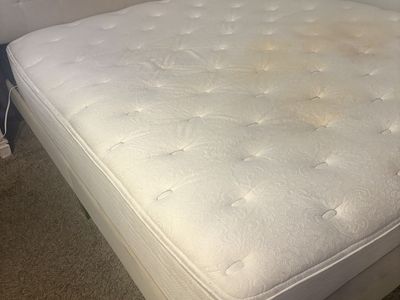 King size Beautyrest and bed frame