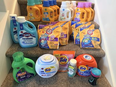 Laundry Detergent and supplies - Tide Pods, Arm & Hammer, Gain, Clorox - Various Sizes & Scents