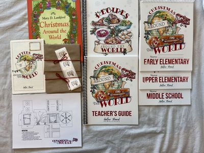 Gather Round Homeschool Christmas Around the World Curriculum - Teacher Guide, Recipes, Ornaments