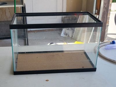 10 gallon reptile aquarium.