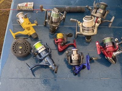 Lot of Assorted Fishing Reels - Shimano, Shakespeare, Master & More