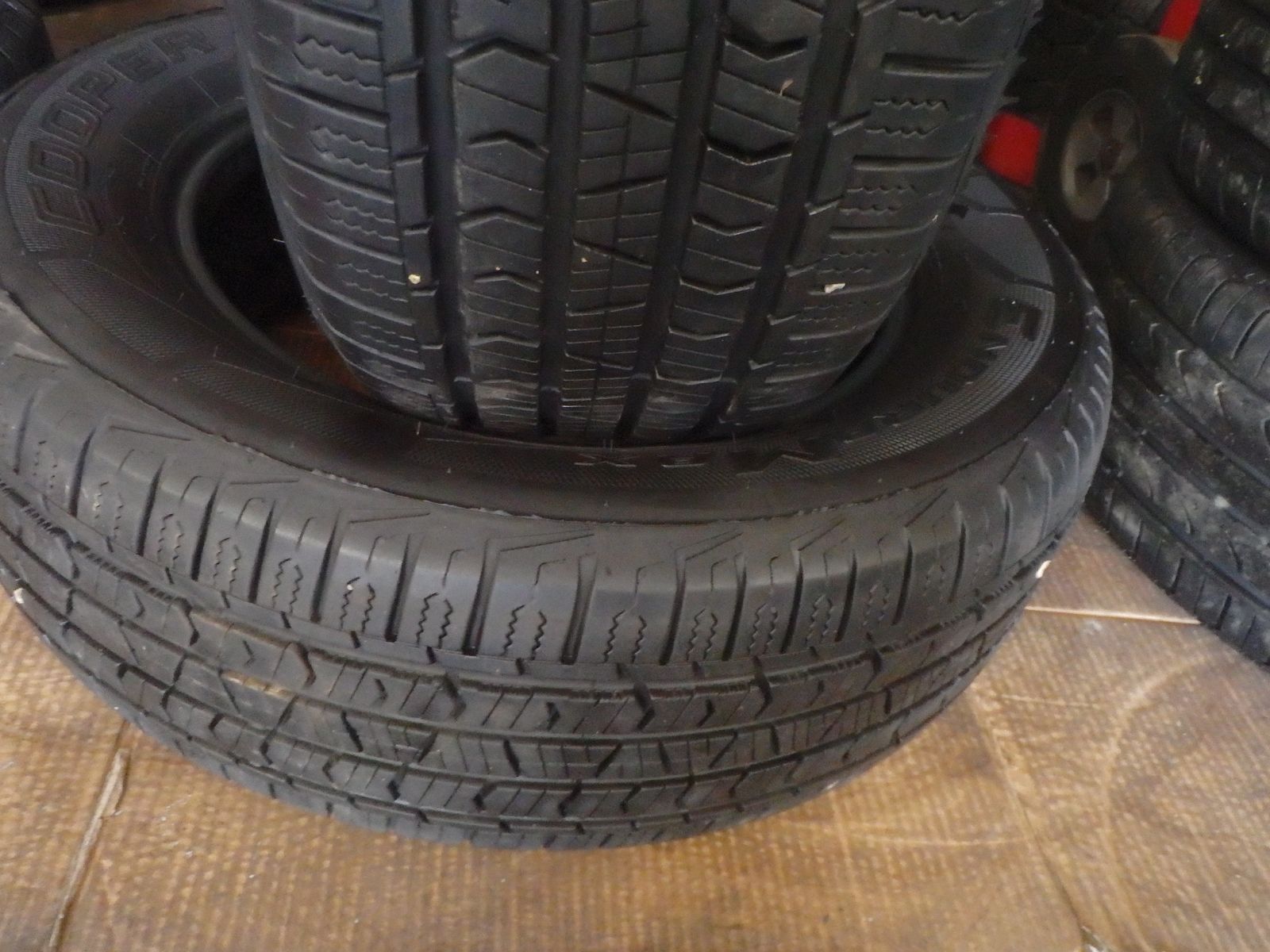225/65R17 COOPER ENDURAMAX PAIR OF USED TIRES
