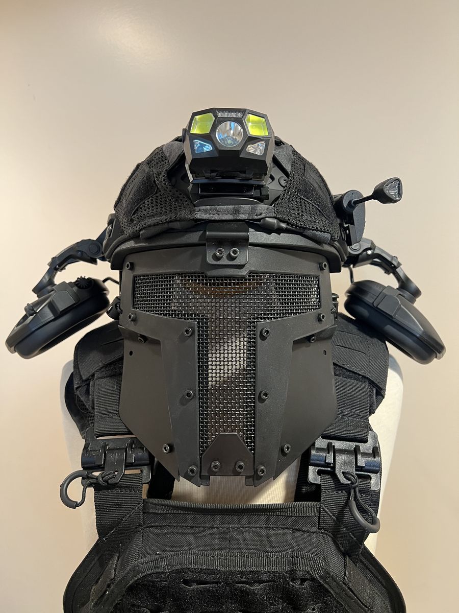 NIJ Lv. III body Armour With Lv.IIIA Helmet Setup.