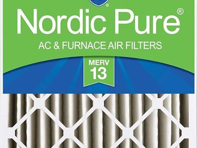 Nordic Pure Pleated 20x25x4 MERV 13 Plus Carbon Air Filter, 1 Pack #97801
