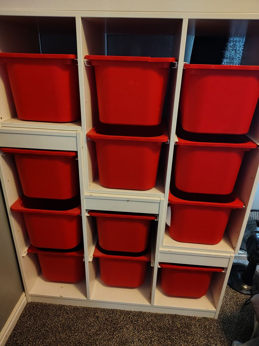 Plastic tub dresser drawers