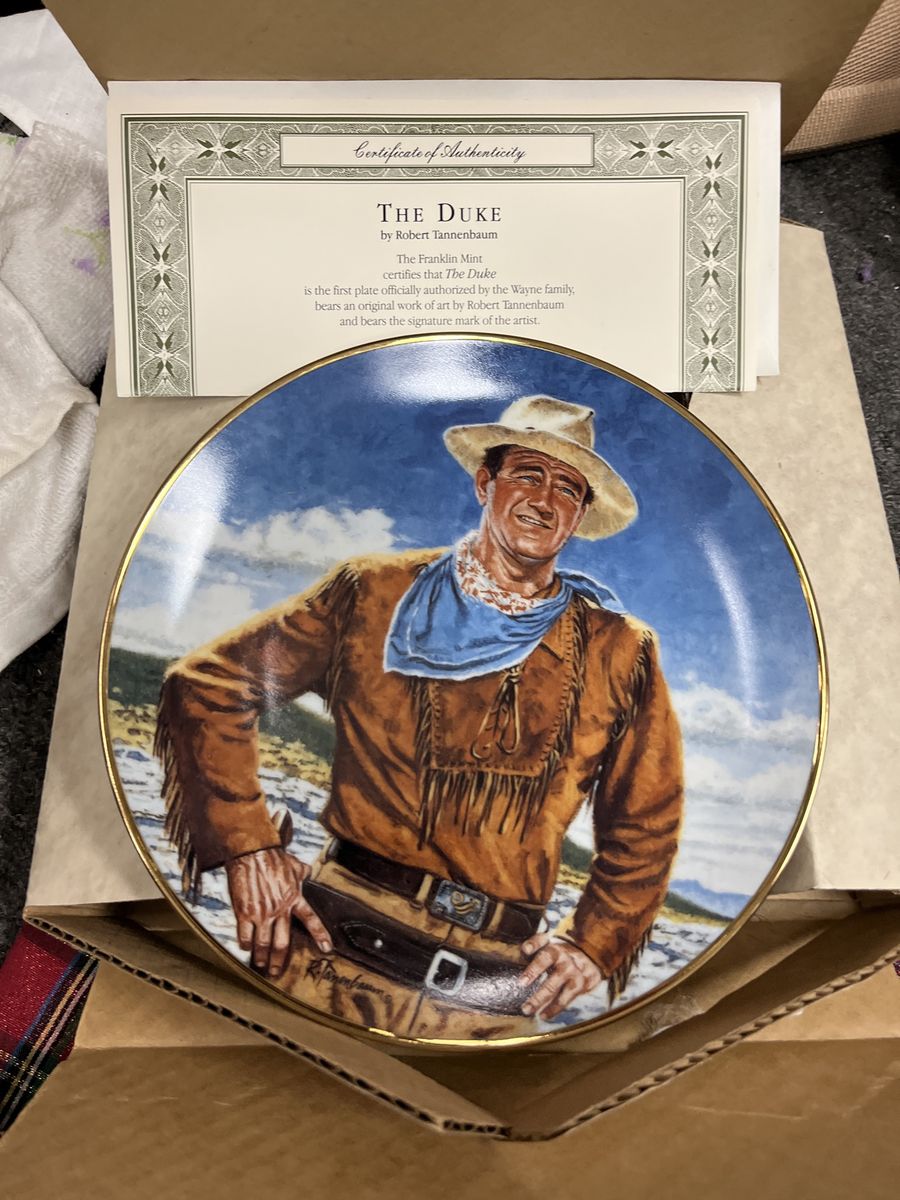 John Wayne Plate The Duke