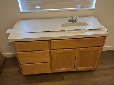 48 and 52 inch oak vanities