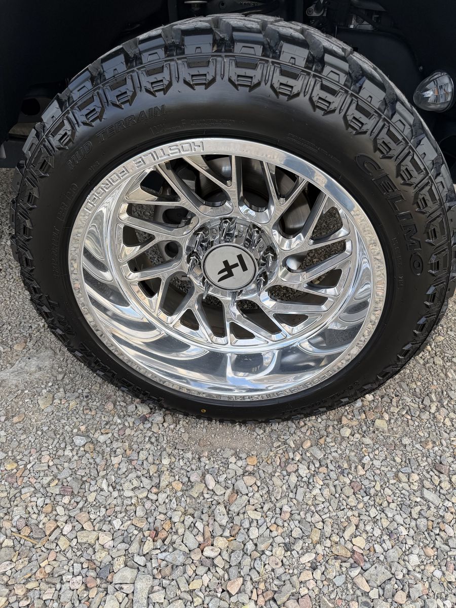 22x12 8x170 -44 Hostile Forged Wheels new prevail 35s mt  - for trade 