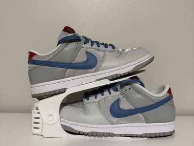 Nike Dunk Low Grey/Blue/Red - Men's Size 7.5