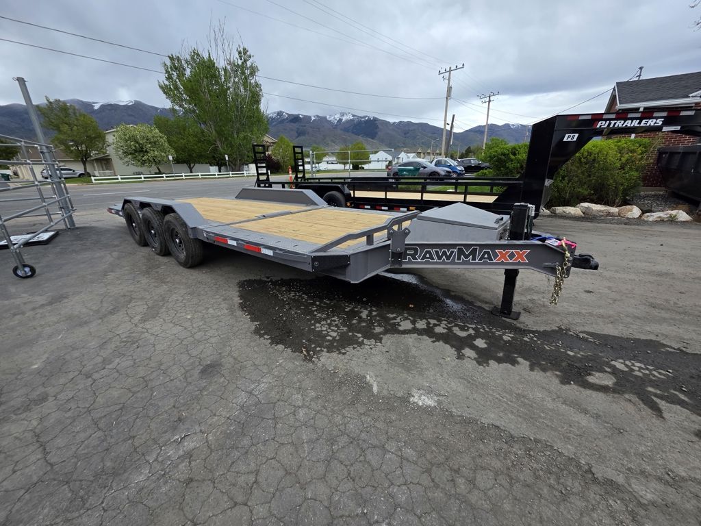 2026 RawMaxx 24' G3X 21K Triple Axle Tilt with Hyd