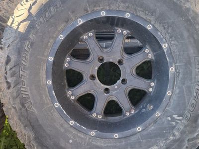 BFGoodrich All-Terrain T/A KO2 Tires & Black Wheels - Used Set of 4 ford obs 5 lug