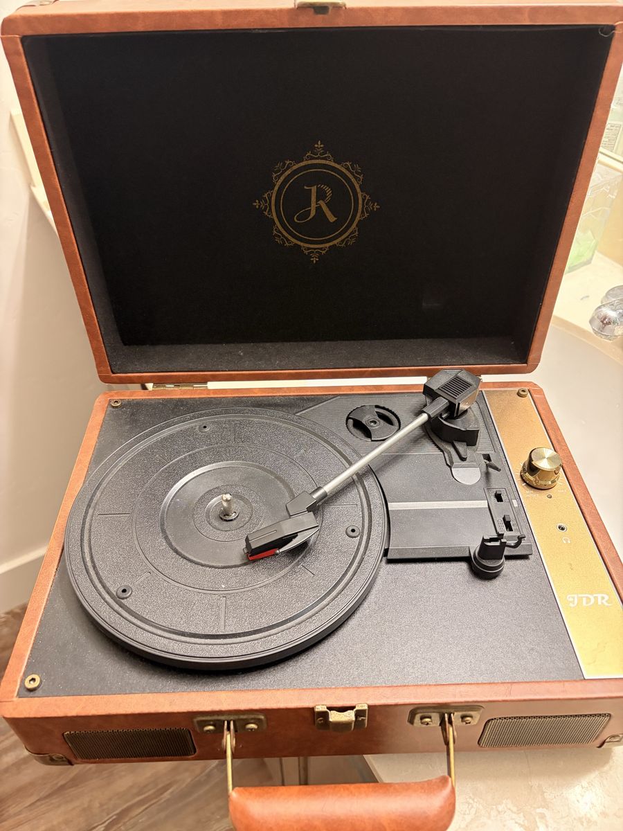 Brand New JDR Suitcase Record Player – Never Used