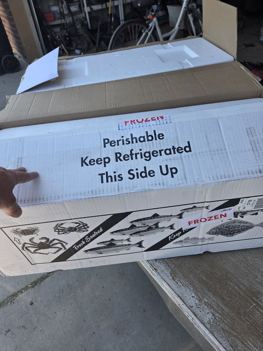 Insulated fish boxes,  used once. Free